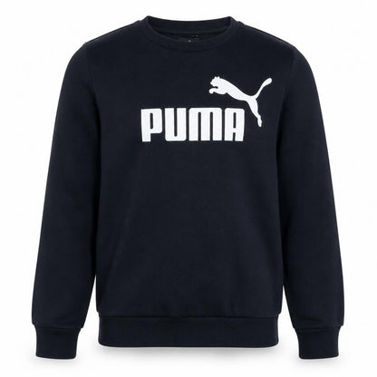 Puma Men's Black Small Pullover Logo Sweatshirt