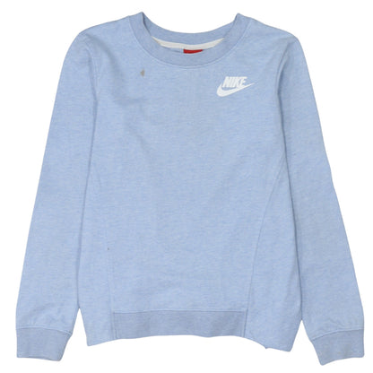 Womens UK Size XS Nike Blue Basic T-Shirt