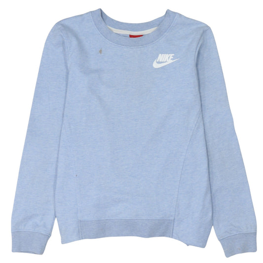 Womens UK Size XS Nike Blue Basic T-Shirt