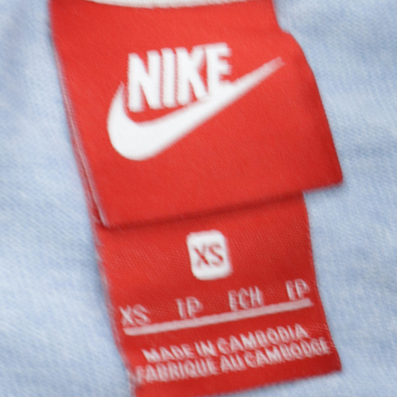 Womens UK Size XS Nike Blue Basic T-Shirt
