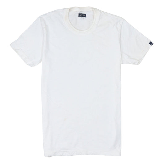 Mens UK Size XS Armani Jeans White  T-Shirt