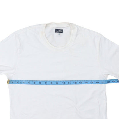 Mens UK Size XS Armani Jeans White  T-Shirt