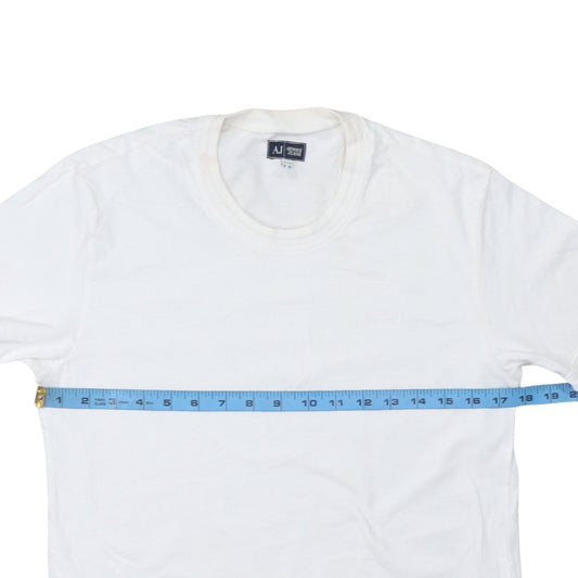 Mens UK Size XS Armani Jeans White  T-Shirt