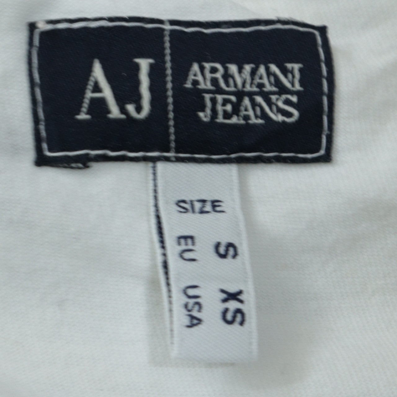 Mens UK Size XS Armani Jeans White  T-Shirt