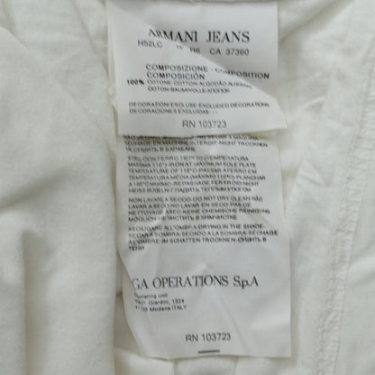 Mens UK Size XS Armani Jeans White  T-Shirt