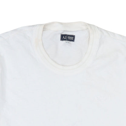 Mens UK Size XS Armani Jeans White  T-Shirt