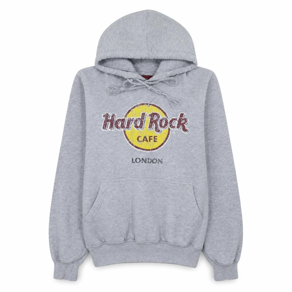 Womens UK Size S Hard Rock Cafe Grey Pullover Hoodie
