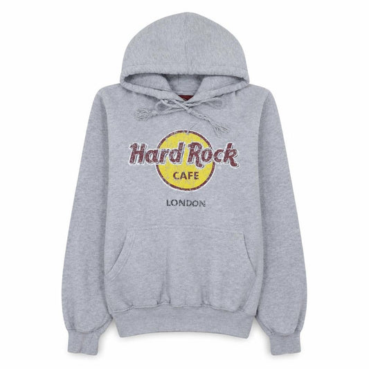 Womens UK Size S Hard Rock Cafe Grey Pullover Hoodie
