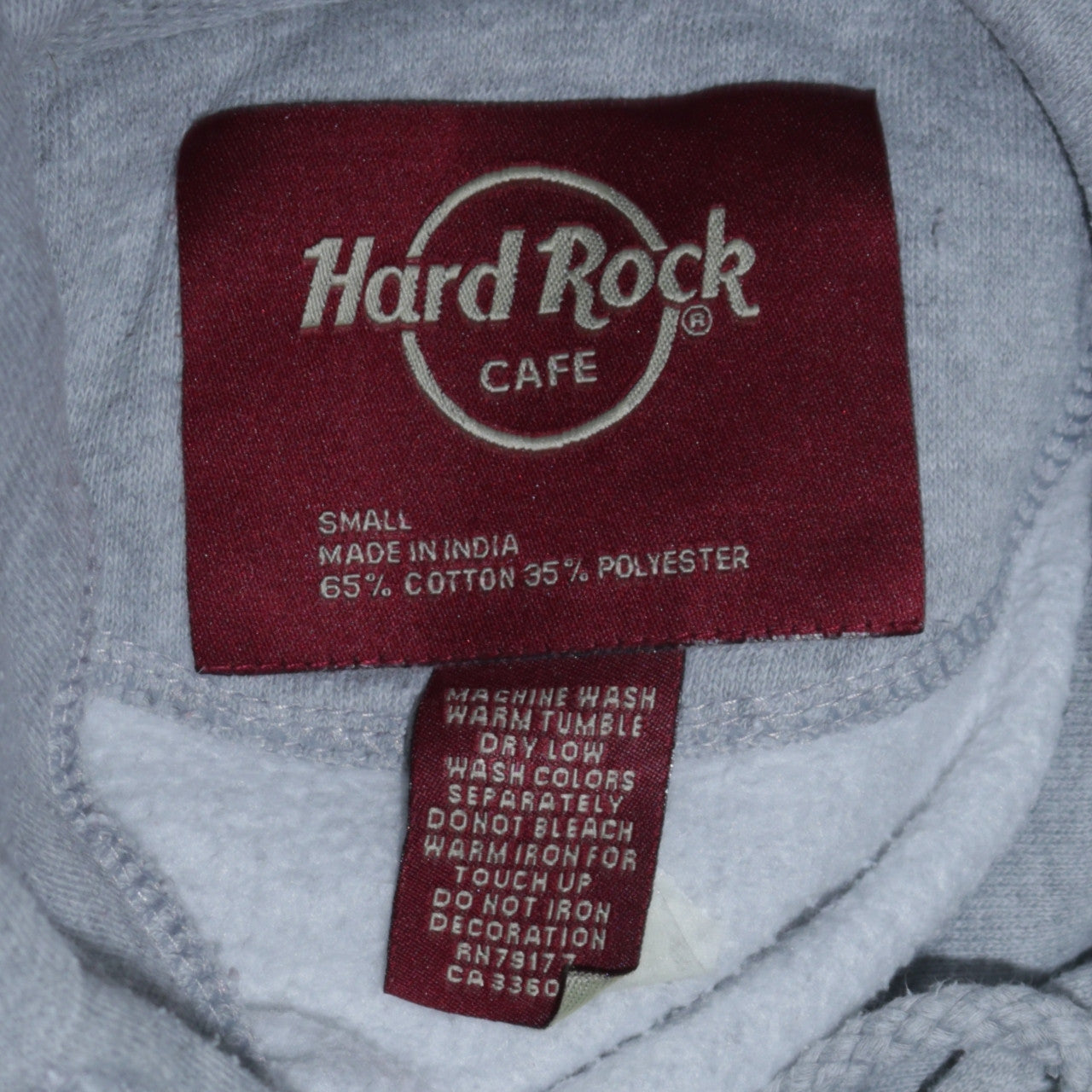 Womens UK Size S Hard Rock Cafe Grey Pullover Hoodie