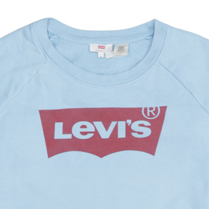 Levi's Mens Blue Logo Crew Neck Pullover Sweatshirt Size S
