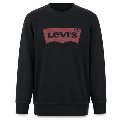 Levi's Men's Black Logo Crew Neck Sweatshirt Size M