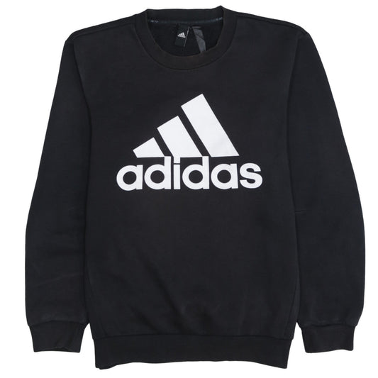 Mens UK Size M adidas Black Pullover Sweatshirt