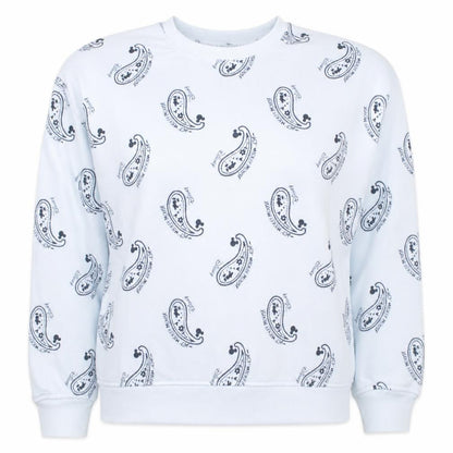 Primark Disney Mickey Mouse White Paisley Women's Sweatshirt M