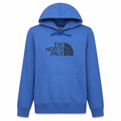 The North Face Men's Blue Pullover Hoodie S Fleece Logo Sweatshirt