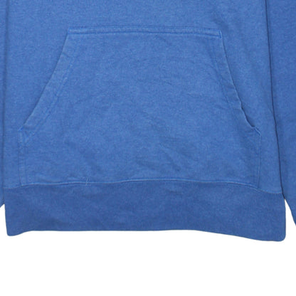 The North Face Men's Blue Pullover Hoodie S Fleece Logo Sweatshirt