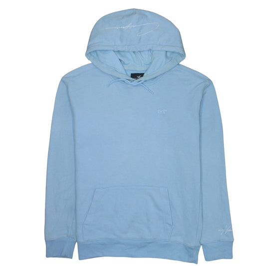 Mens UK Size M Hollister Blue Pullover Hoodie
