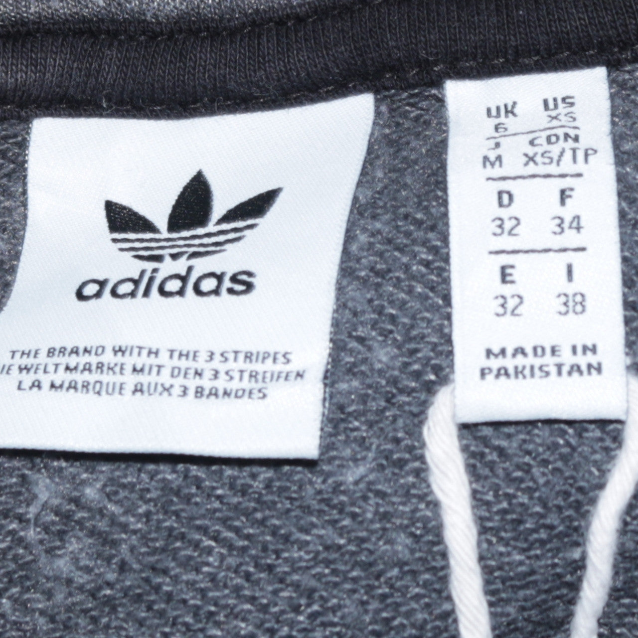 Womens UK Size XS adidas Grey Full Zip Hoodie