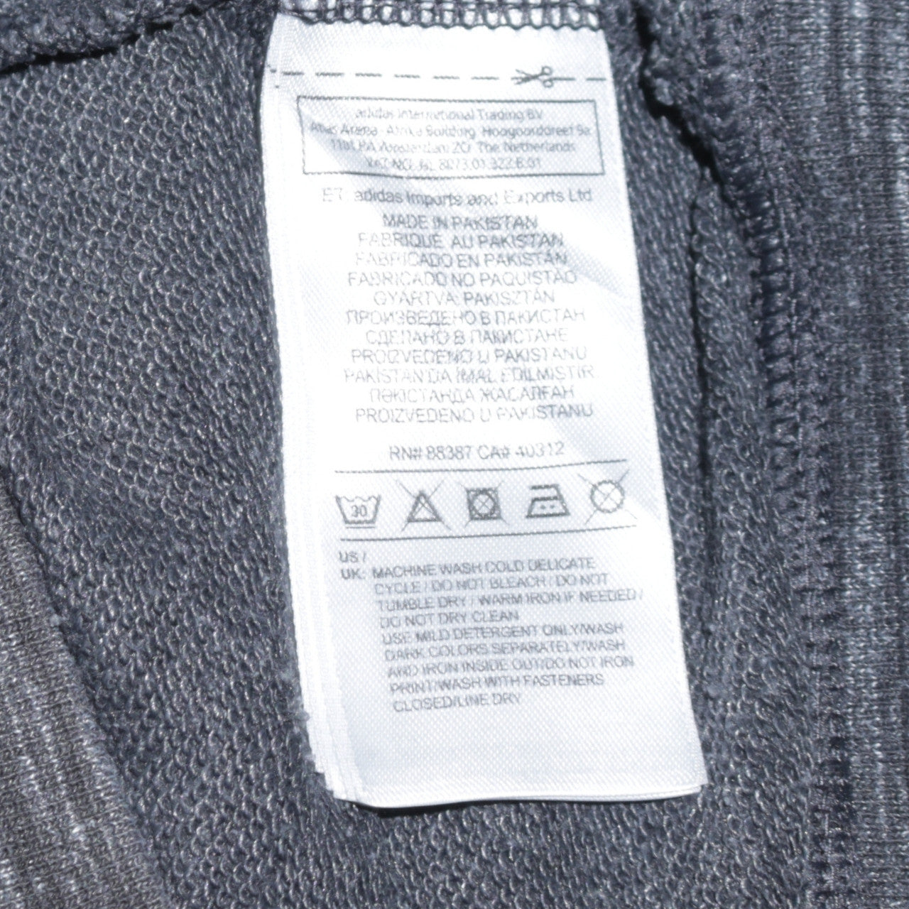 Womens UK Size XS adidas Grey Full Zip Hoodie