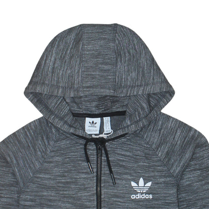 Womens UK Size XS adidas Grey Full Zip Hoodie