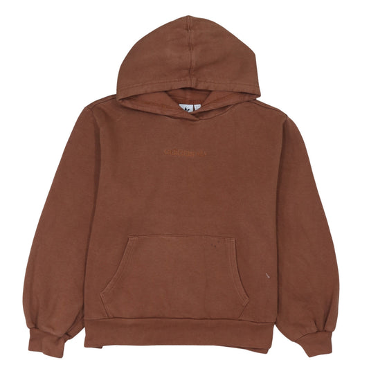 Adidas Womens Brown Hooded Pullover Hoodie Size 8 Cotton Blend