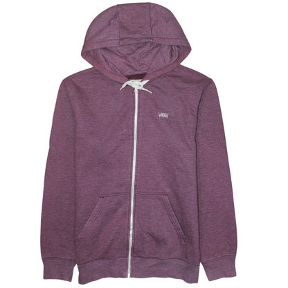 Vans Boys Purple Full Zip Hoodie Size M Cotton Blend Skateboard Style