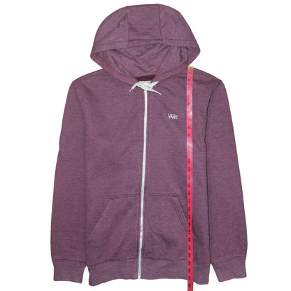Vans Boys Purple Full Zip Hoodie Size M Cotton Blend Skateboard Style