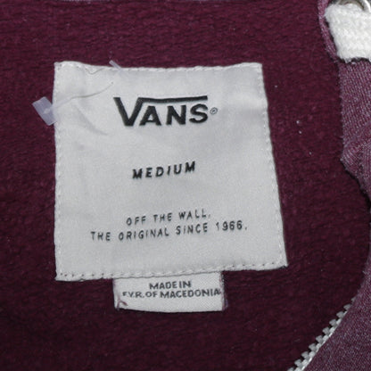 Vans Boys Purple Full Zip Hoodie Size M Cotton Blend Skateboard Style