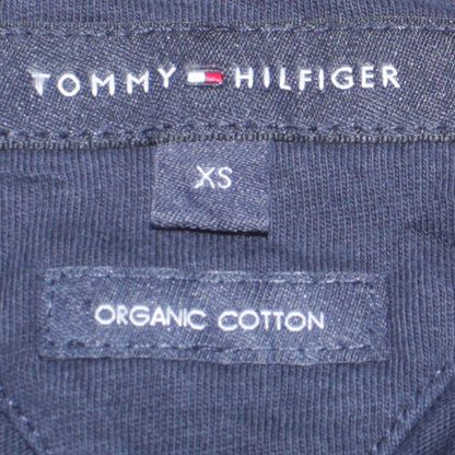 Tommy Hilfiger Women's Black XS Organic Cotton Crew Neck T-Shirt