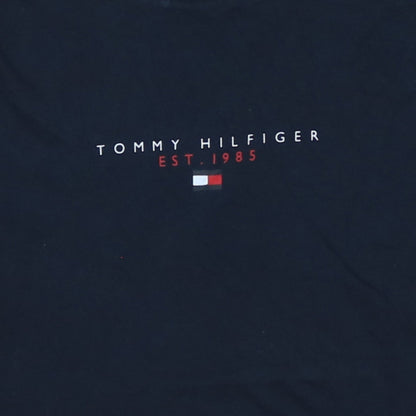 Tommy Hilfiger Women's Black XS Organic Cotton Crew Neck T-Shirt