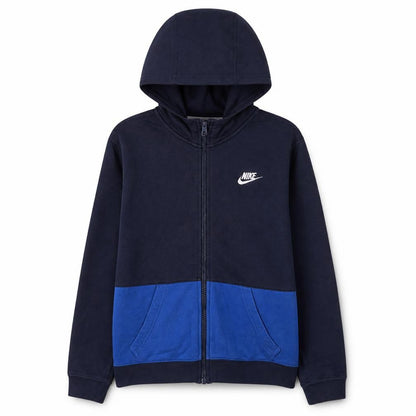 Nike Boys Blue & Navy Full Zip Hoodie XL 13-15 Years Cotton Blend