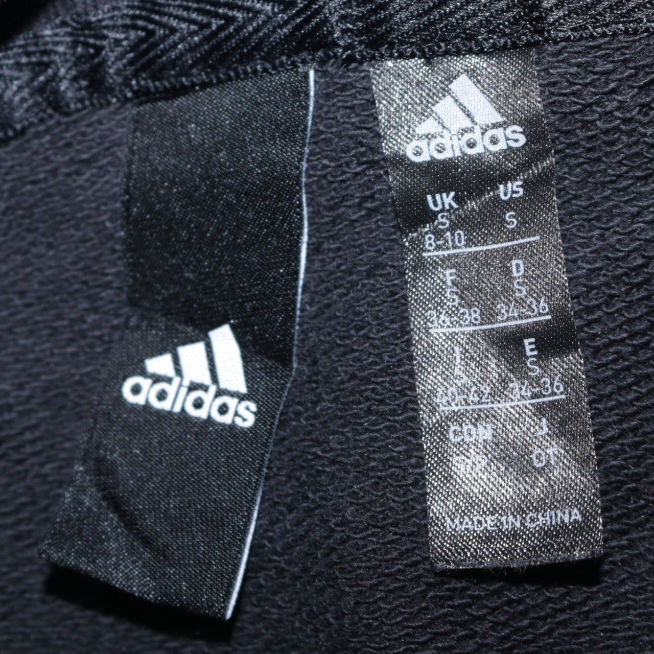 Womens UK Size S adidas Black Pullover Hoodie