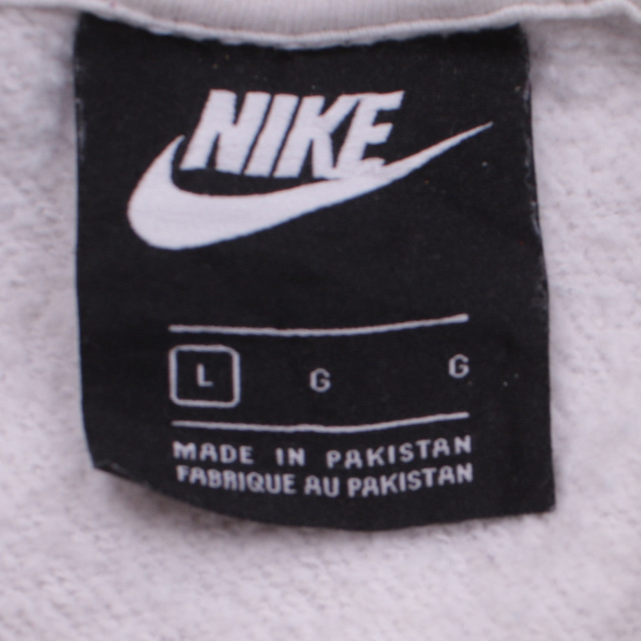 Nike Men's White Pullover Hoodie L Sports Graphic Logo