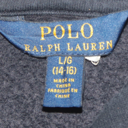 Boys UK Size 14-16 Years Ralph Lauren Blue Full Zip Hoodie