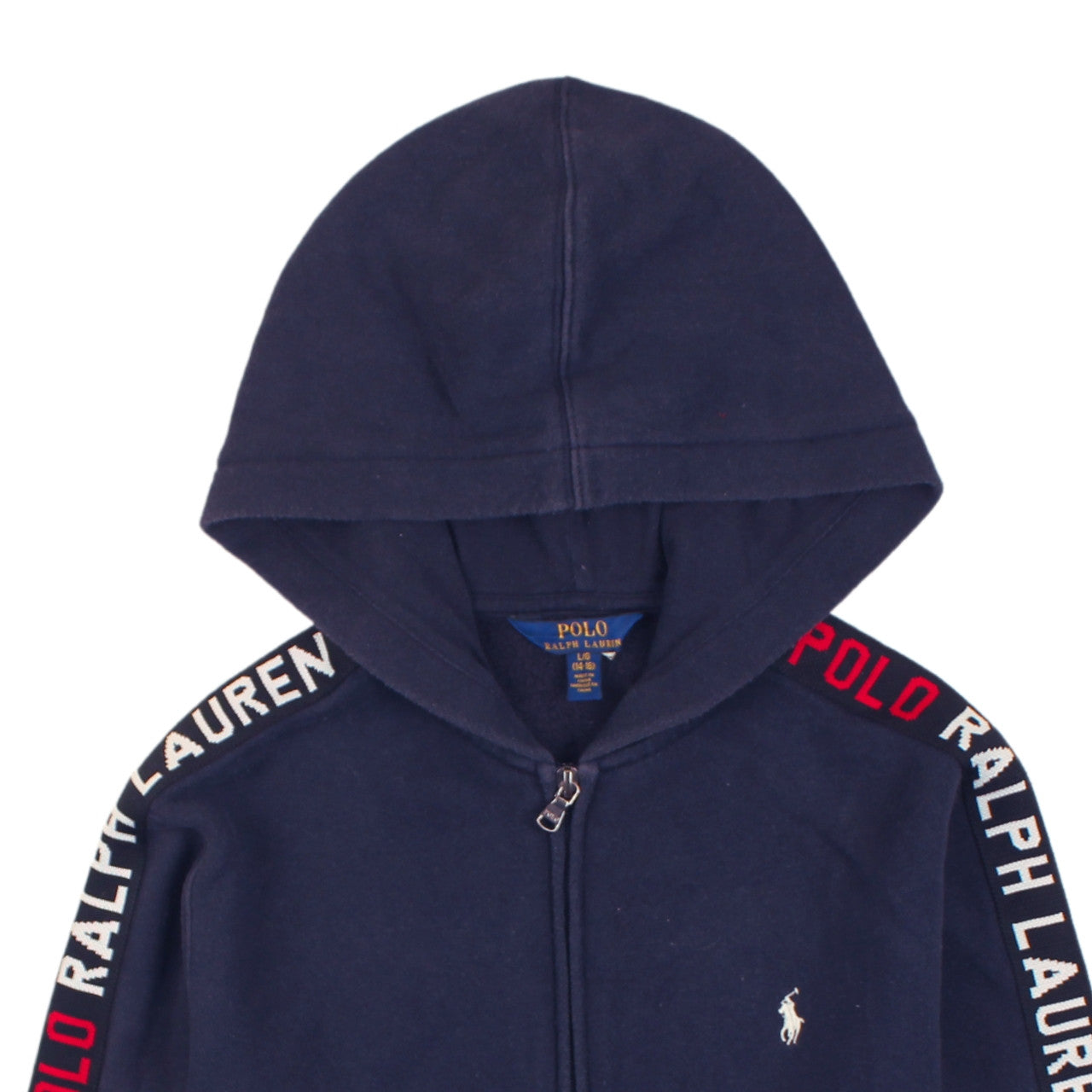 Boys UK Size 14-16 Years Ralph Lauren Blue Full Zip Hoodie