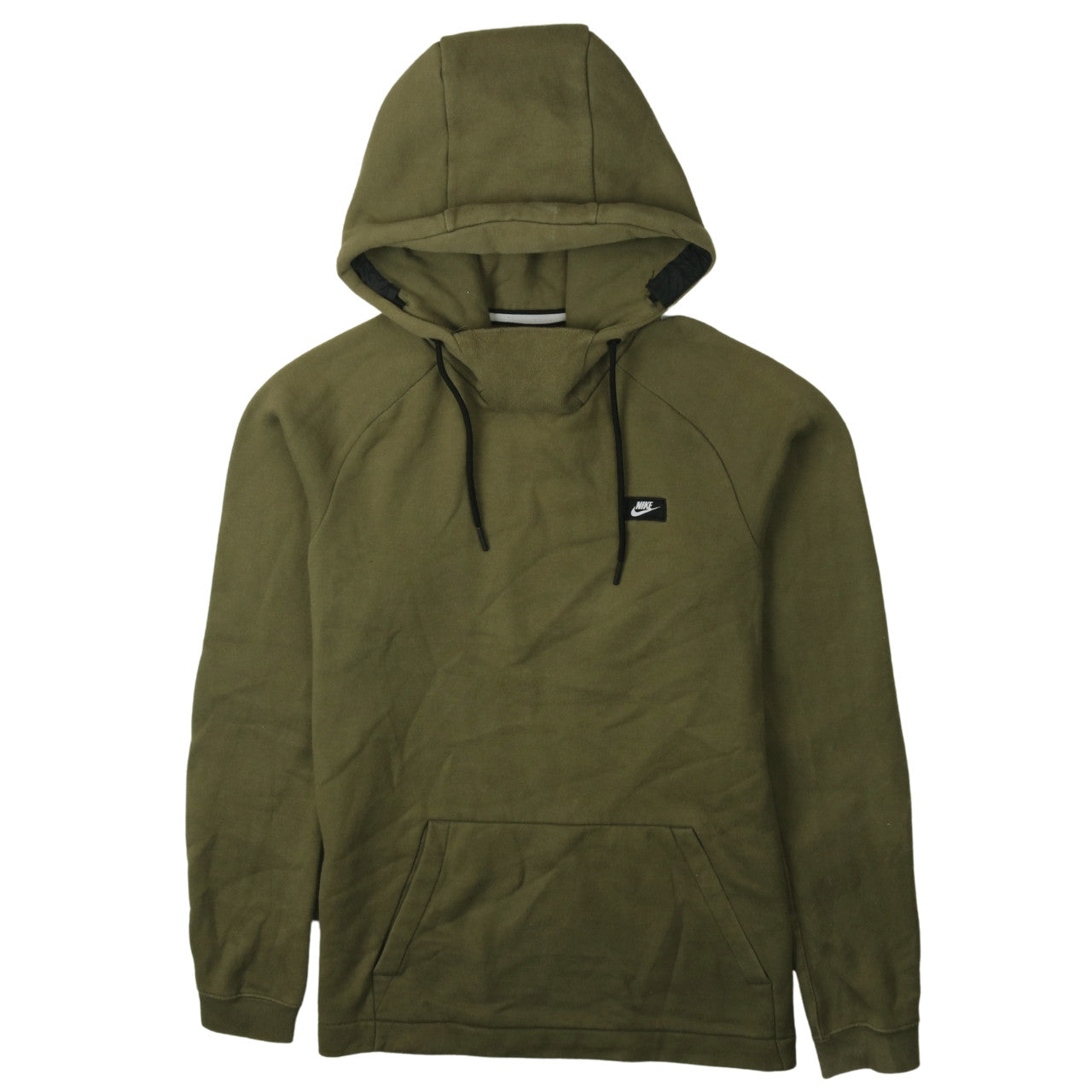 Nike Men's Green Pullover Hoodie Size S Regular Fit Fleece Sweatshirt