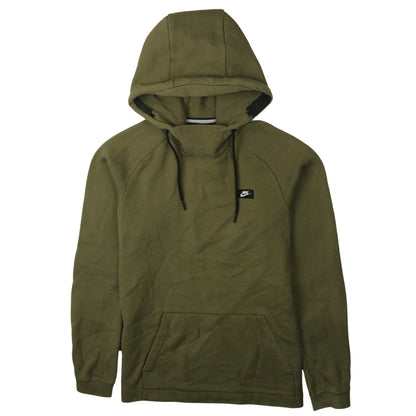Nike Men's Green Pullover Hoodie Size S Regular Fit Fleece Sweatshirt