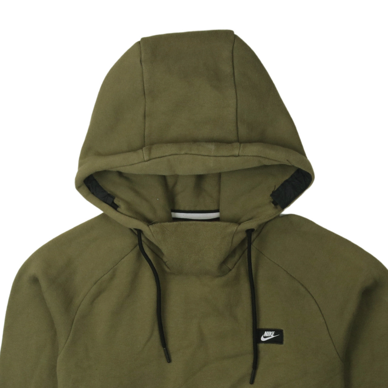 Nike Men's Green Pullover Hoodie Size S Regular Fit Fleece Sweatshirt