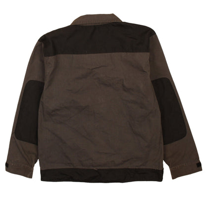 Orma Men's Brown Cotton Workwear Jacket S Full Zip Pockets Outdoor