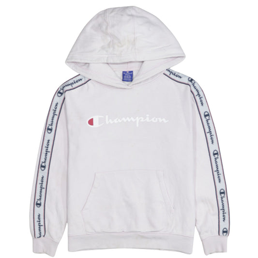 Womens UK Size S Champion White Pullover Hoodie