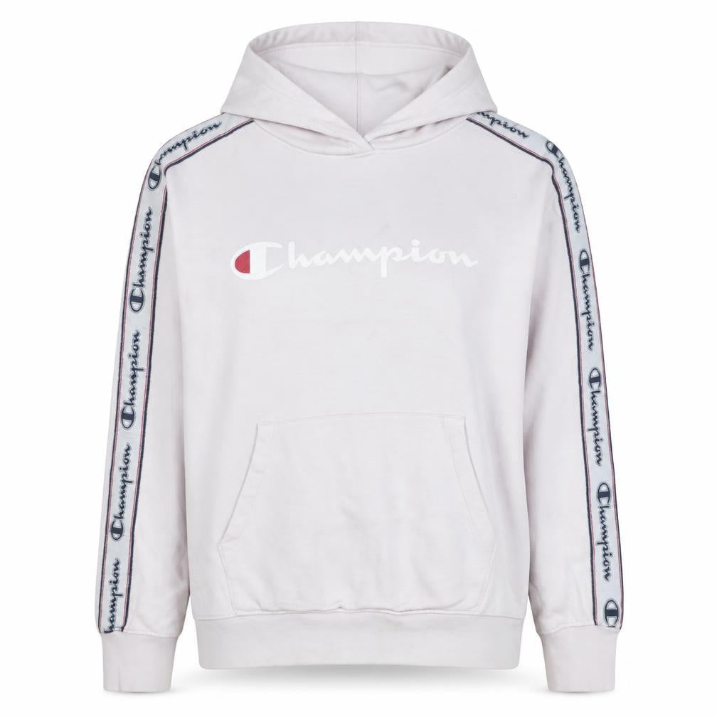Womens UK Size S Champion White Pullover Hoodie