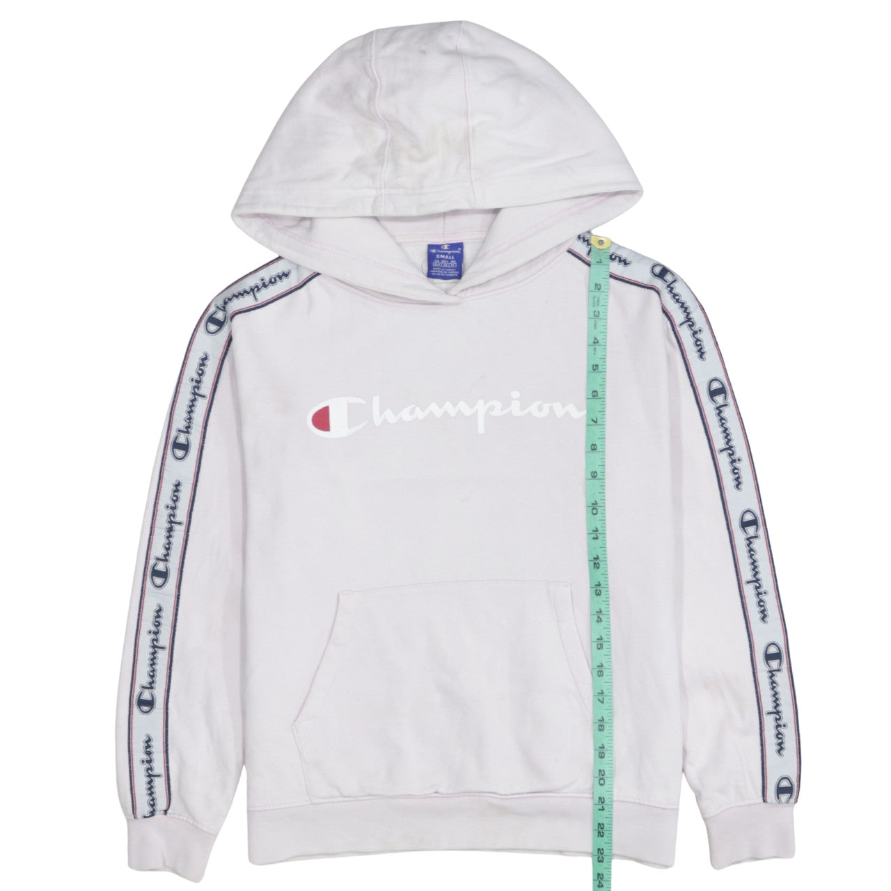 Womens UK Size S Champion White Pullover Hoodie
