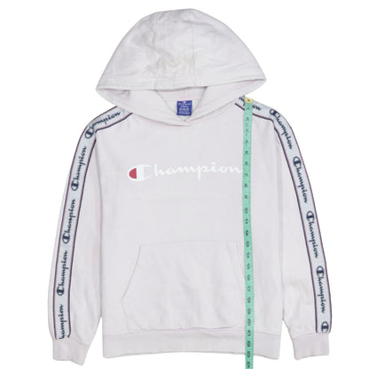 Womens UK Size S Champion White Pullover Hoodie