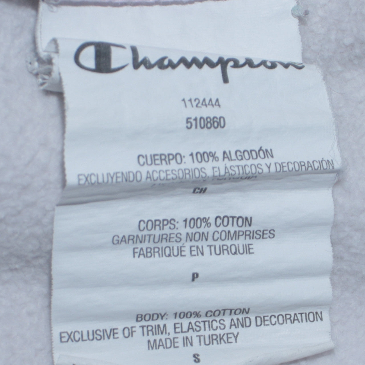 Womens UK Size S Champion White Pullover Hoodie