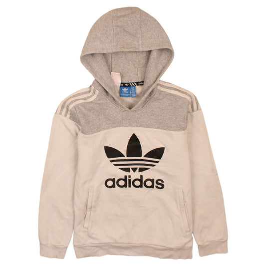 Boys UK Size 13-14 Years adidas Grey Pullover Hoodie