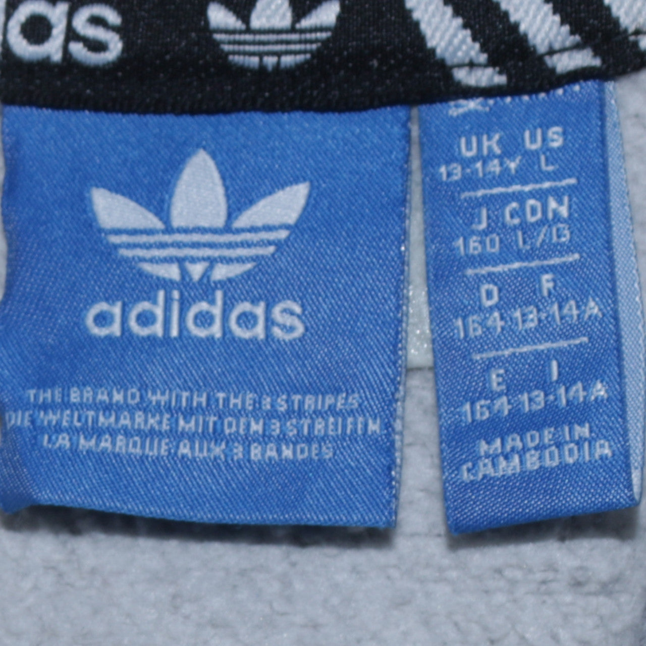 Boys UK Size 13-14 Years adidas Grey Pullover Hoodie