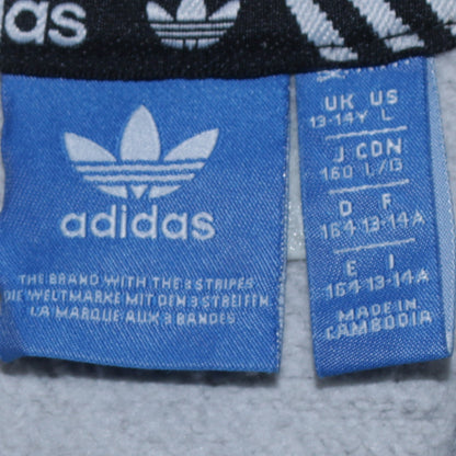 Boys UK Size 13-14 Years adidas Grey Pullover Hoodie