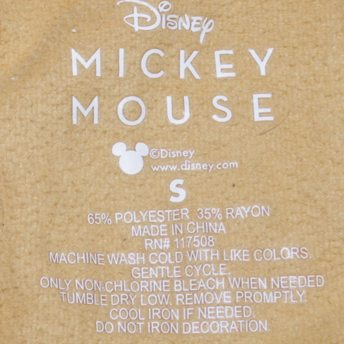 Womens UK Size S Disney Yellow Pullover Hoodie