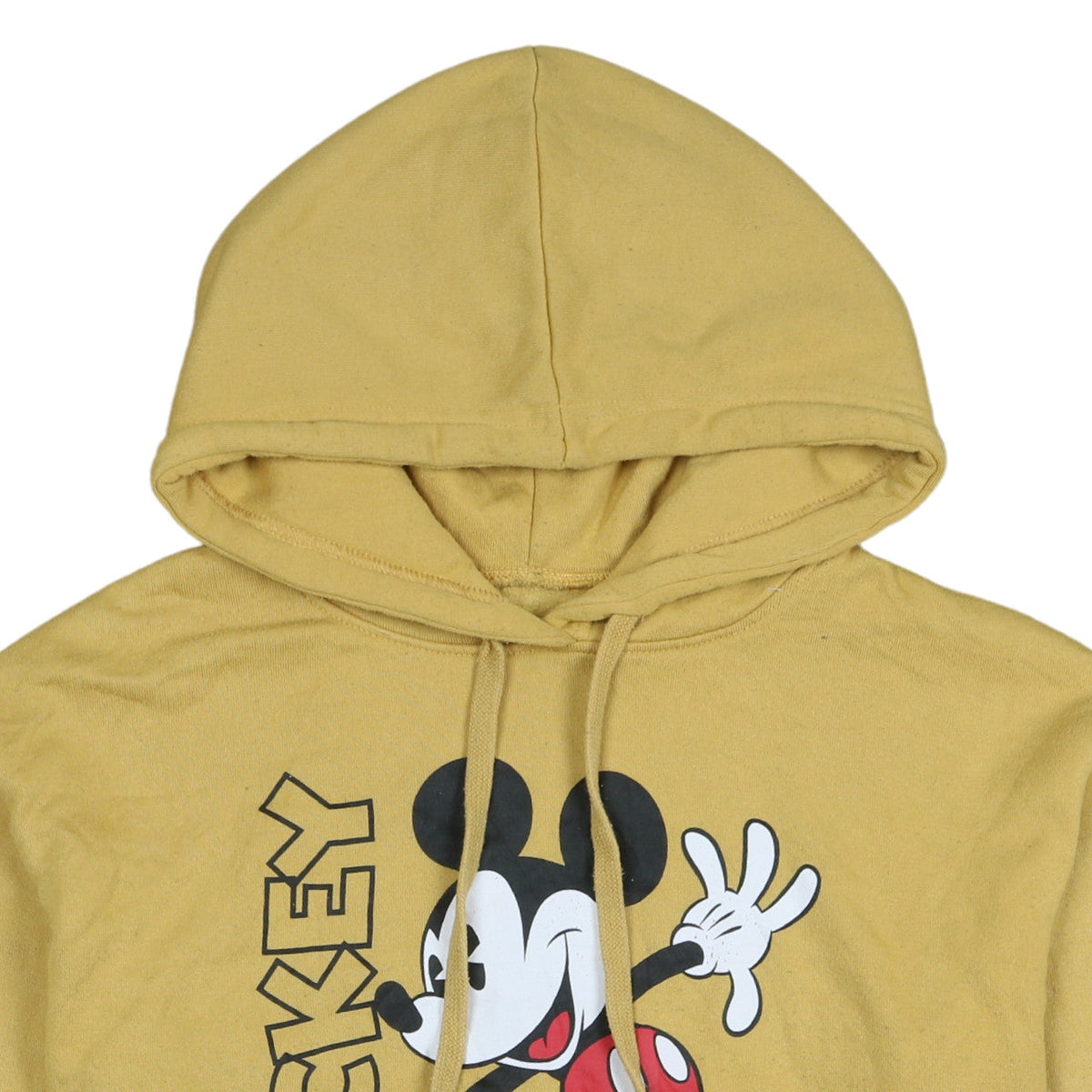 Womens UK Size S Disney Yellow Pullover Hoodie
