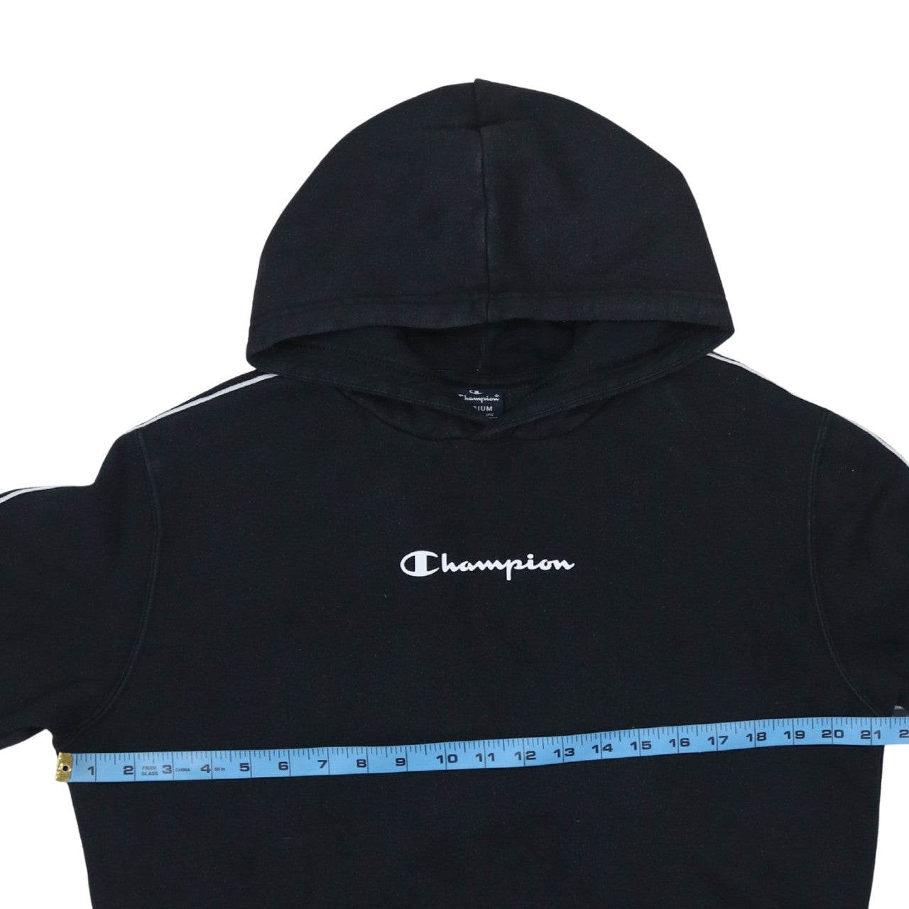 Mens UK Size M Champion Black Pullover Hoodie
