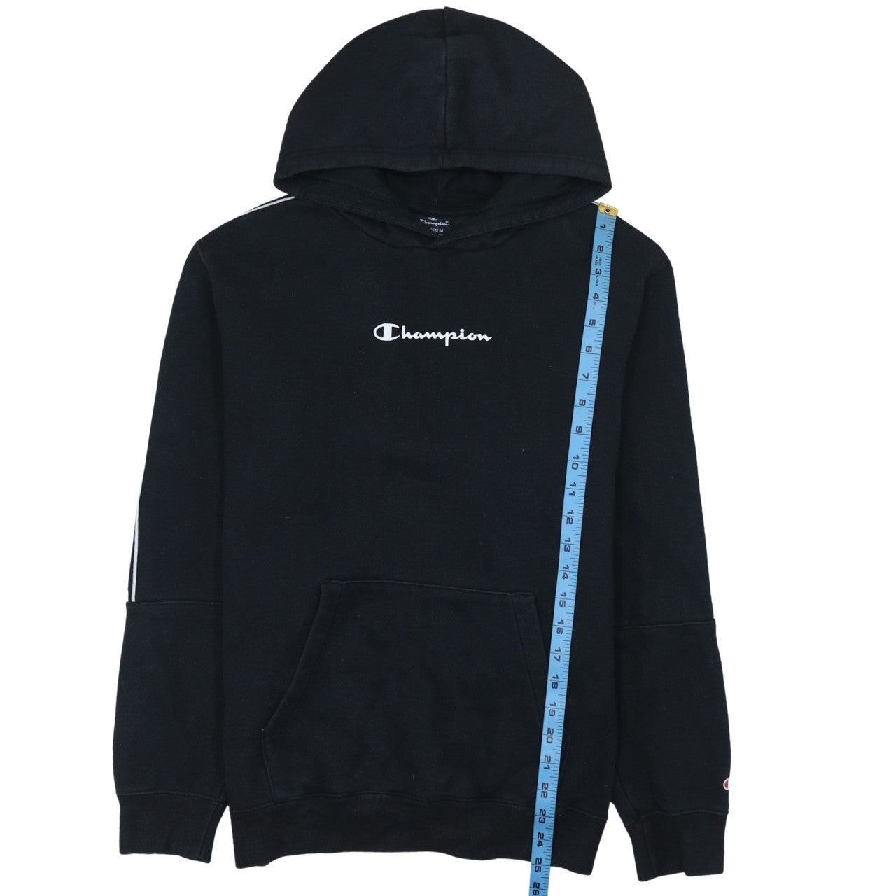 Mens UK Size M Champion Black Pullover Hoodie